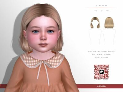 Lena – Adorable Toddler Hairstyle Sims 4 CC