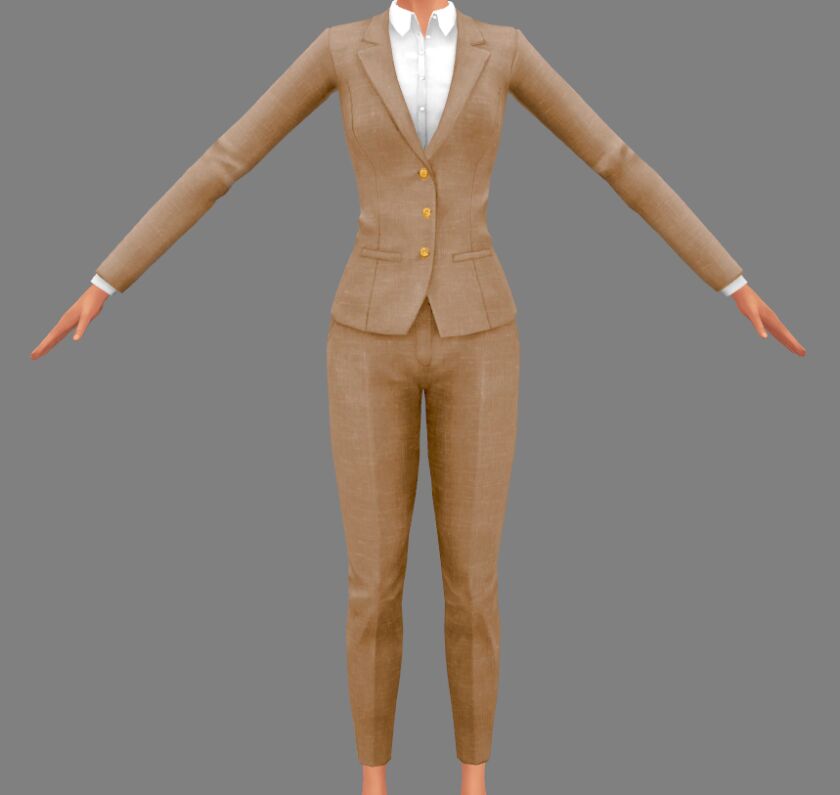 sims 4 cc linen suit in jewel tones 7