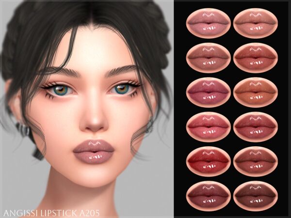 Lipstick A205 By Angissi Sims 4 CC