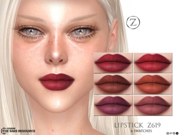 Lipstick Z619 By Zenx Sims 4 CC