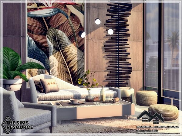 Loreta – Living Room Sims 4 CC