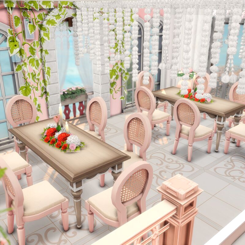 sims 4 cc lots tartosa restaurant by joyceisfox 4