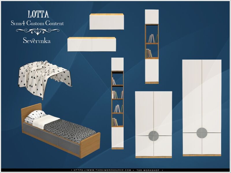 sims 4 cc lotta kidsroom pt i by severinka 2