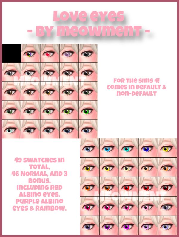 Love Eyes: Stunning Eye Styles! Sims 4 CC