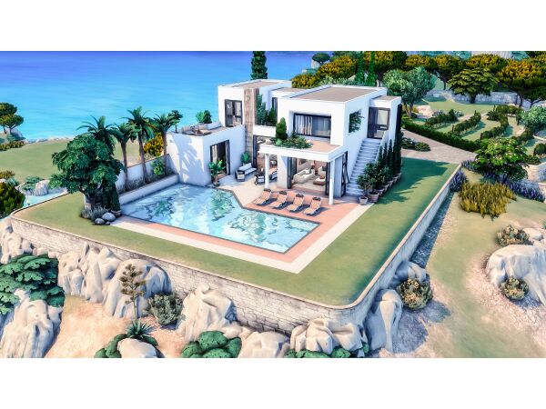 Luxury Vacation Villa Sims 4 CC