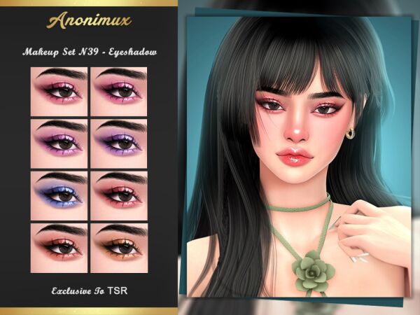 Stunning Eyeshadow Makeup Set N39 Sims 4 CC