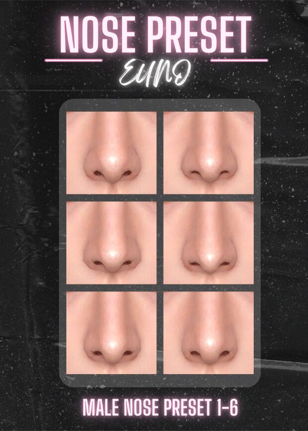 sims 4 cc male nose preset by eunosims 4