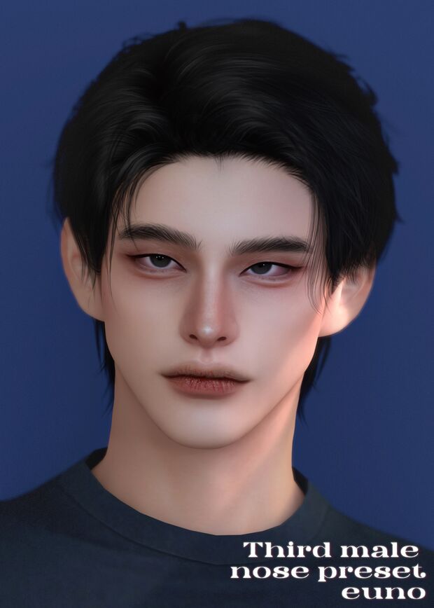 sims 4 cc male nose preset by eunosims 5