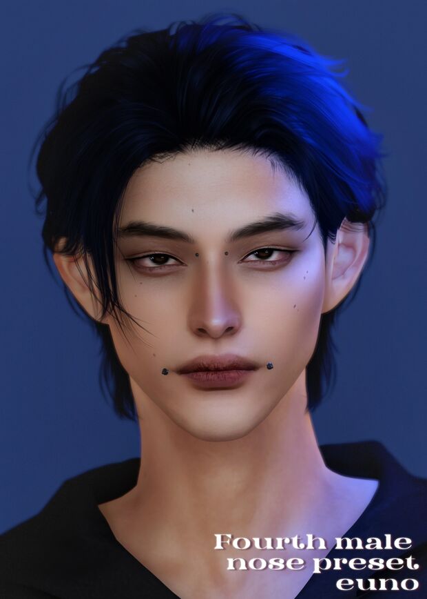 sims 4 cc male nose preset by eunosims 6