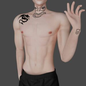 Male Tattoo #2 by Simmer Creator Sims 4 CC