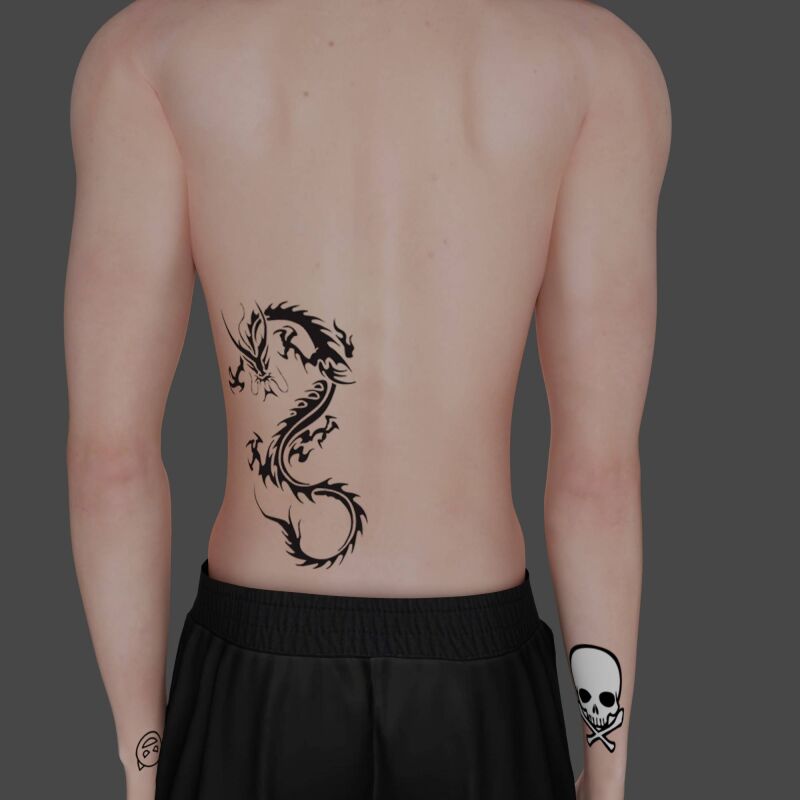 sims 4 cc male tattoo 2 by simmer creator 2