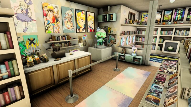 sims 4 cc manga store apartments by plumbobkingdom 6