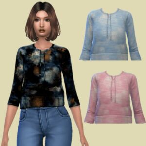 Marble Sweatshirt by Ecstatic Payne79 Sims 4 CC