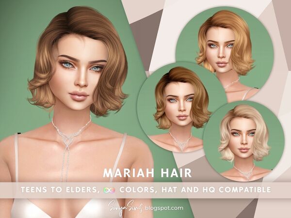 Mariah Hair for Sims Sims 4 CC