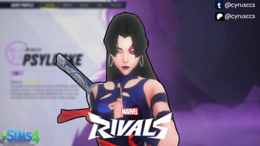 Marvel Rivals – Psylocke [Vengeance] Sims 4 CC