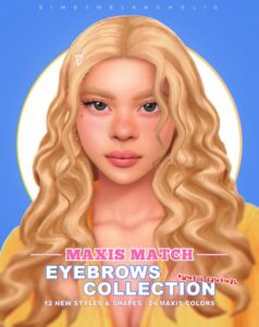 Maxis Match Eyebrows Collection – Girls Edition! Sims 4 CC