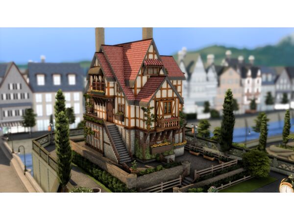 Charming Medieval Teen House Sims 4 CC