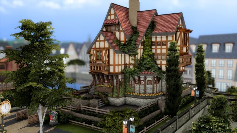 sims 4 cc medieval teen house by plumbobkingdom 2