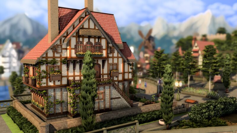 sims 4 cc medieval teen house by plumbobkingdom 3