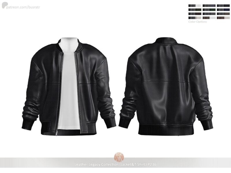 sims 4 cc men leather legacy collection jacket t shirt p236 by busra tr 2