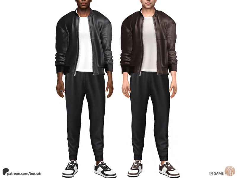 sims 4 cc men leather legacy collection jacket t shirt p236 by busra tr 3