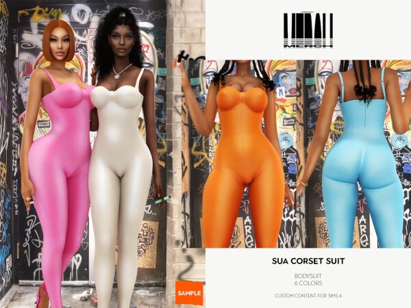 MERCH SUA Corset Suit – Sample Sims 4 CC