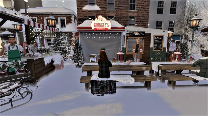 sims 4 cc merry christmas everyone christmas market can now 13