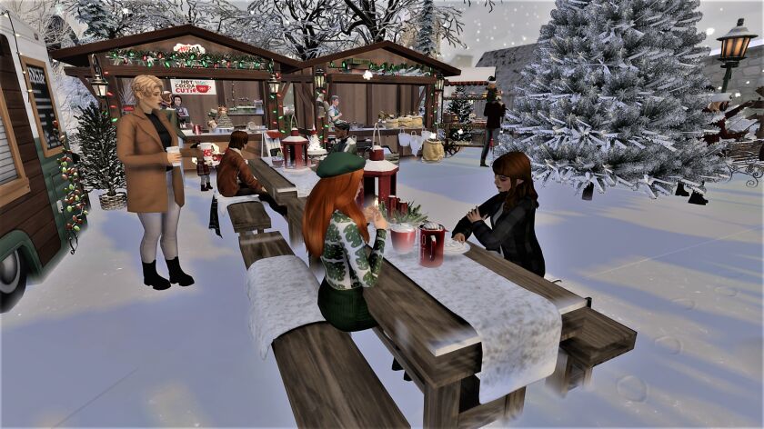 sims 4 cc merry christmas everyone christmas market can now 15