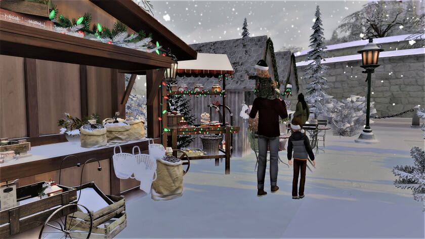 sims 4 cc merry christmas everyone christmas market can now 25