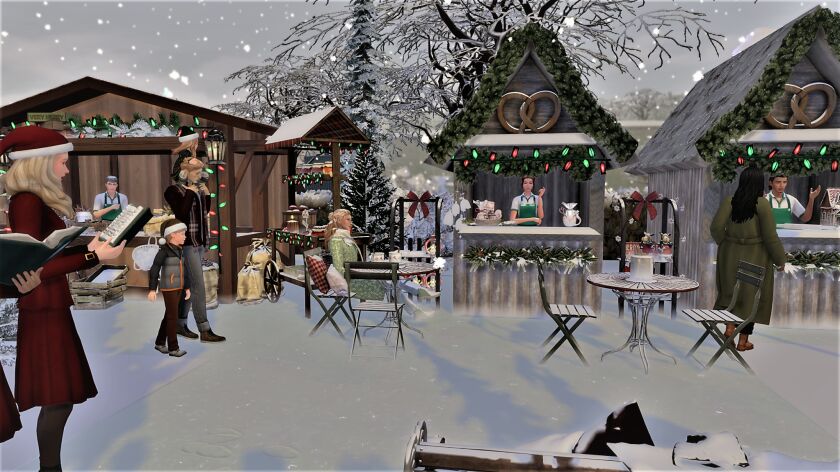 sims 4 cc merry christmas everyone christmas market can now 6