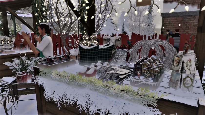 sims 4 cc merry christmas everyone christmas market can now 8