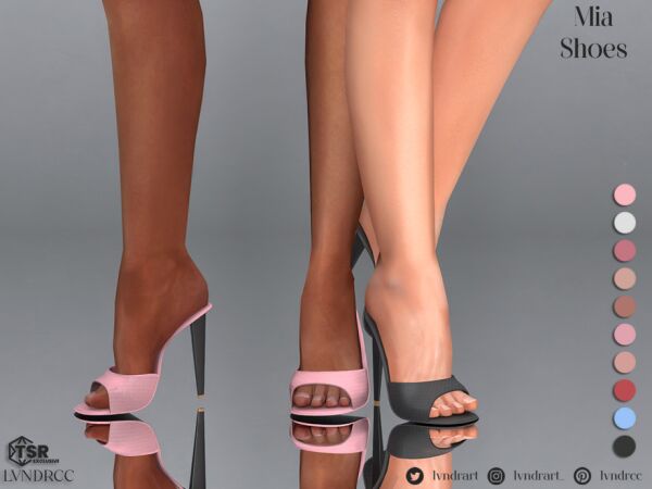 Mia Shoes by LVNDRCC Sims 4 CC