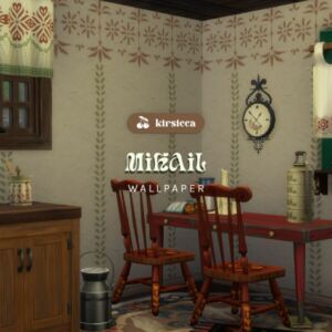 Mihail Wallpaper by Kirsicca Sims 4 CC