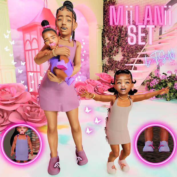 sims 4 cc miilanii xoxo set by ltsn siimmer 2