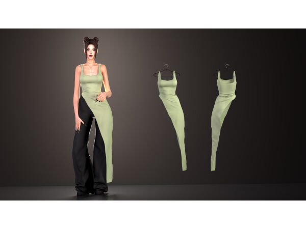 Milly Asymmetrical Top by Astya96 Sims 4 CC