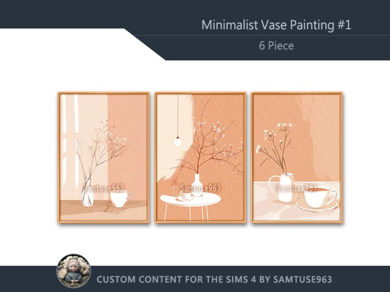 sims 4 cc minimalist vase painting 1 extra a samtuse963 2