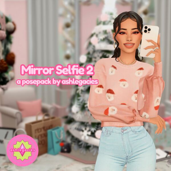 Mirror Selfie 2 Posepack Sims 4 CC