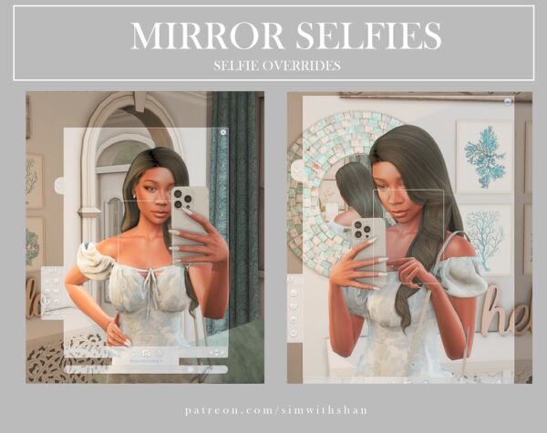 Mirror Selfies V1 – Selfie Overrides Sims 4 CC