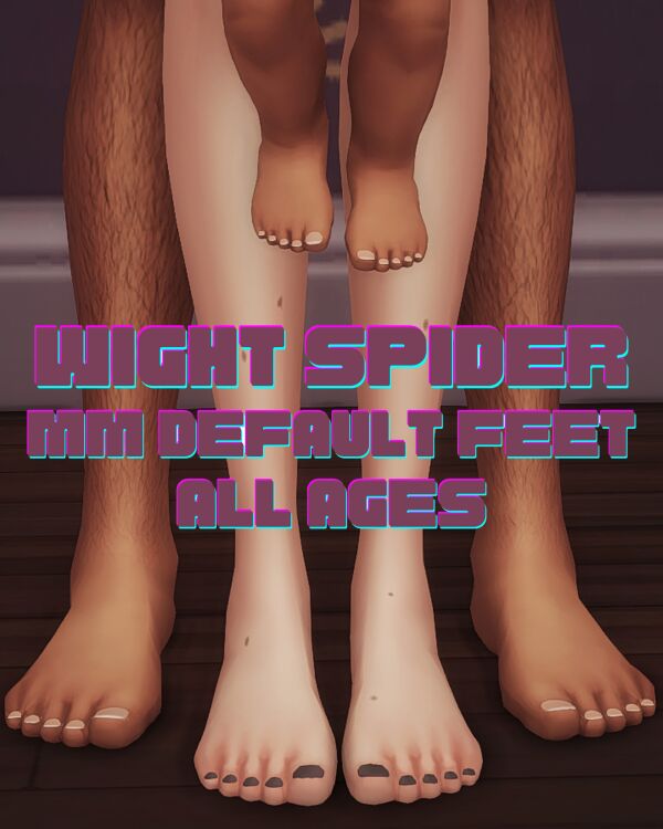 MM Default Feet by Wightspider07 Sims 4 CC