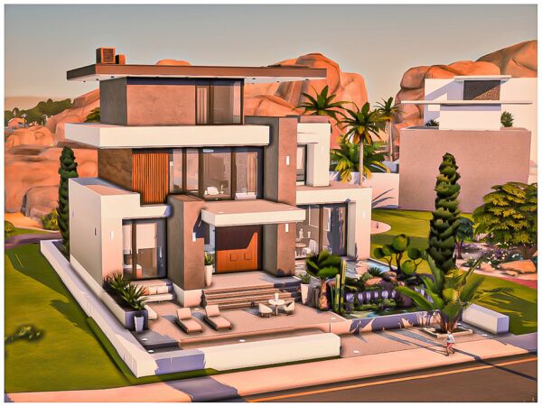 Stunning Modern House 55 Sims 4 CC