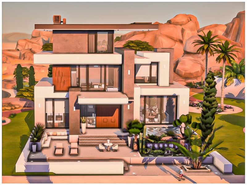 sims 4 cc mm new modern house 55 by merin martini 3