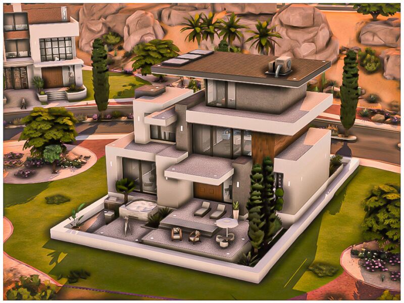 sims 4 cc mm new modern house 55 by merin martini 4