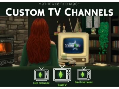 MOC’s Custom TV Channels Sims 4 CC