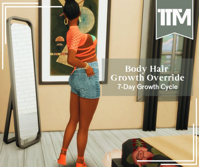 Enhance Your Sims with Body Hair Growth Override Sims 4 CC