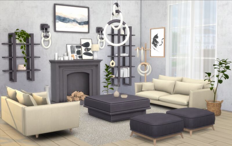 sims 4 cc modern living 2