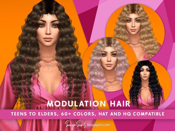 Modulation Hair for Your Sims Sims 4 CC