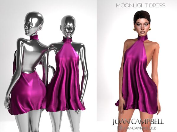 Moonlight Dress By Joan Campbell Beauty Sims 4 CC