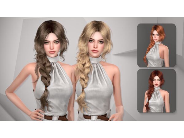 Moonrise Hairstyle for Women Sims 4 CC