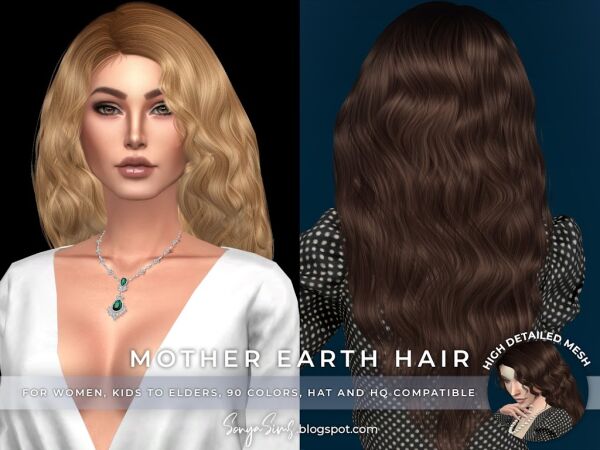 Mother Earth Hair Sims 4 CC