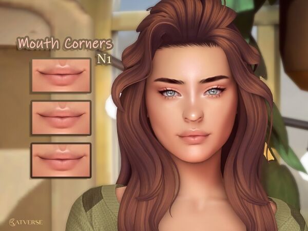 Enhance Your Sims’ Expressions with Mouth Corners N1 Sims 4 CC